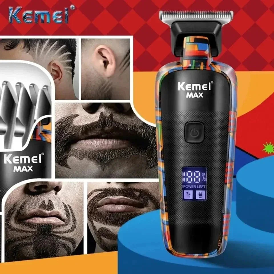 Kemei Rechargeable Hair Clipper & Beard Trimmer for Men