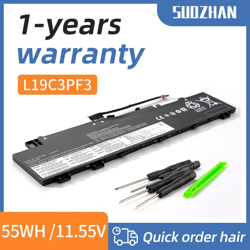 SUOZHAN L19M3PF4 Battery for Lenovo IdeaPad 5 14ALC05 14ARE05
