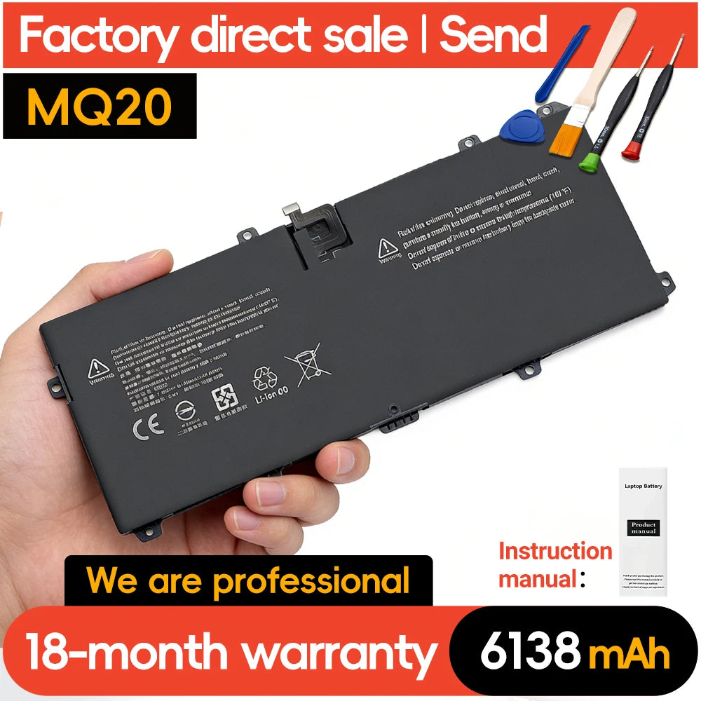 SUOZHAN MQ20 Battery – Microsoft Surface Pro 9 6138mAh Li-Ion