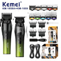Kemei KM-1859 & 1858A Cordless Hair Clipper & Trimmer Set