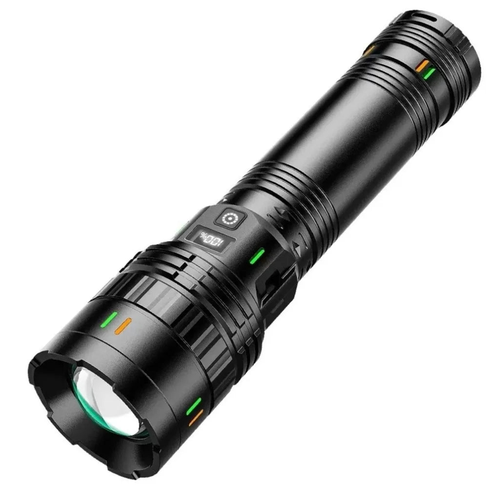 Rechargeable LED Flashlight Torch – USB-C, 5 Modes, Aluminum