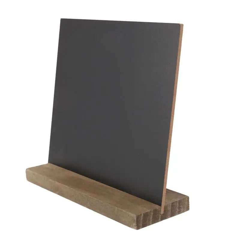 18-Pack Rustic Chalkboard Signs with Wood Stands – 6x5 Inch