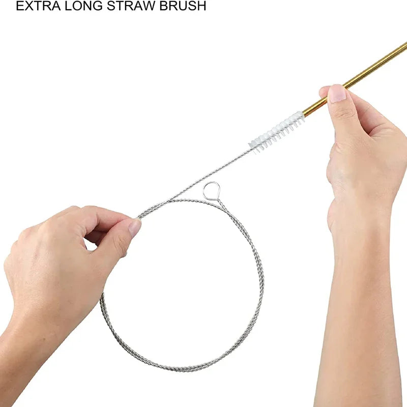 59-Inch Flexible Drain Cleaning Brush – Nylon & Steel Wire
