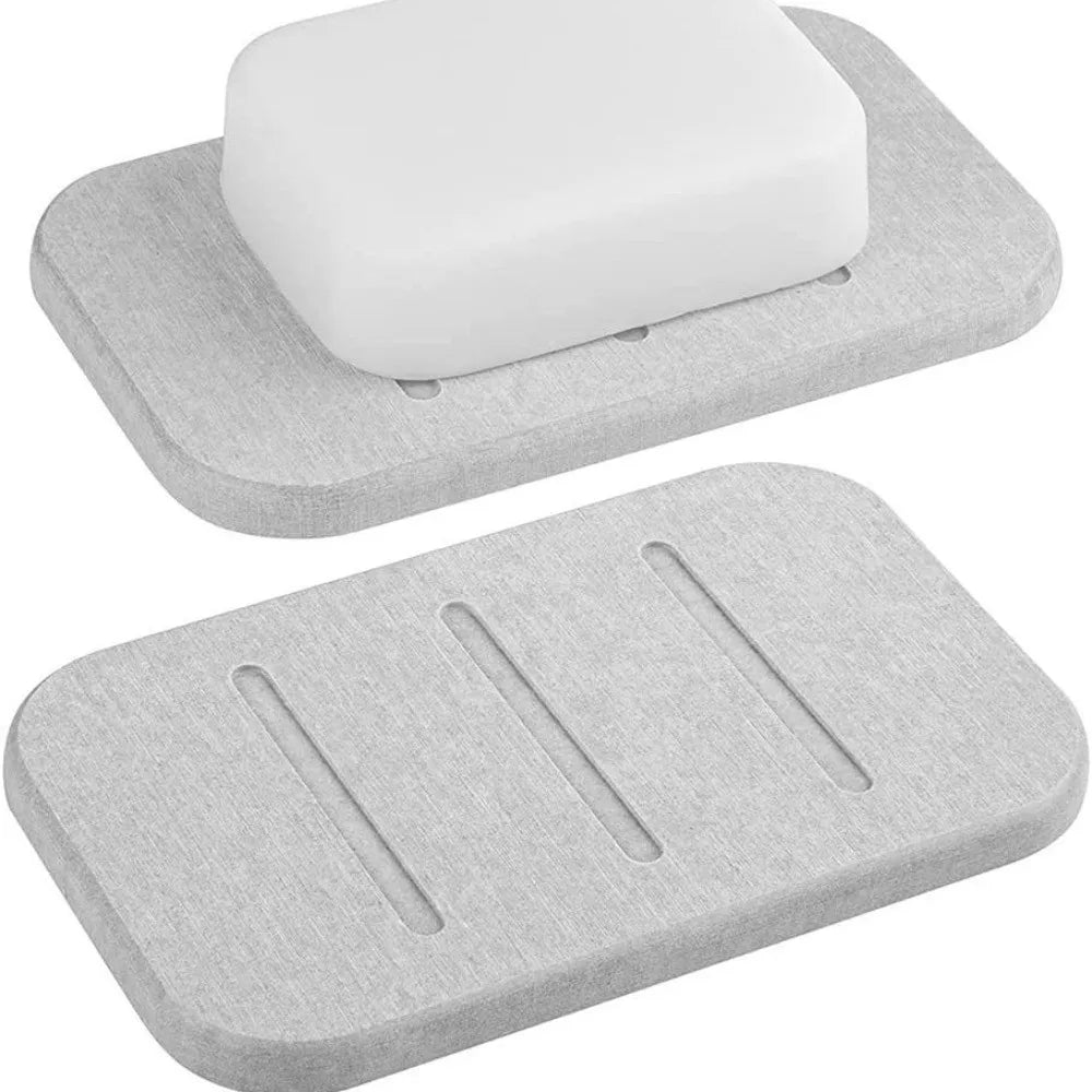 Diatomaceous Earth Soap Dish – Quick-Dry Self-Draining Holder