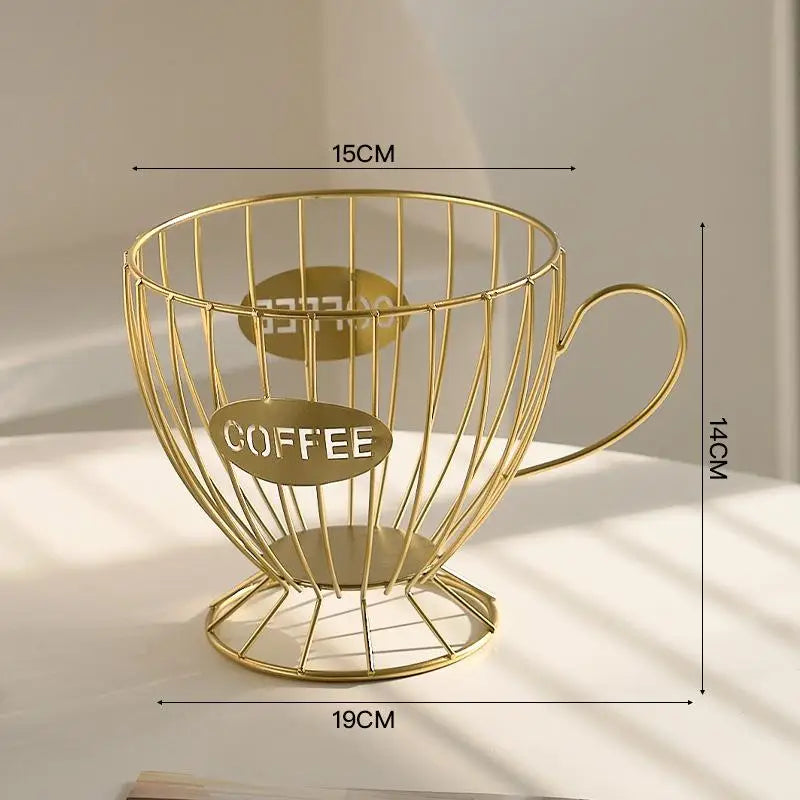 Metal Coffee Cup Pod Organizer – Large Capacity Holder