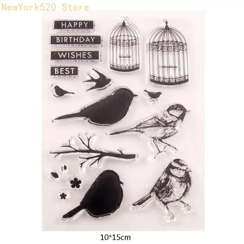 Bird Cage Silicone Clear Stamp – DIY Scrapbooking & Cards