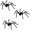 Halloween Spider Decorations Set of 3 – Hairy Bendable Props