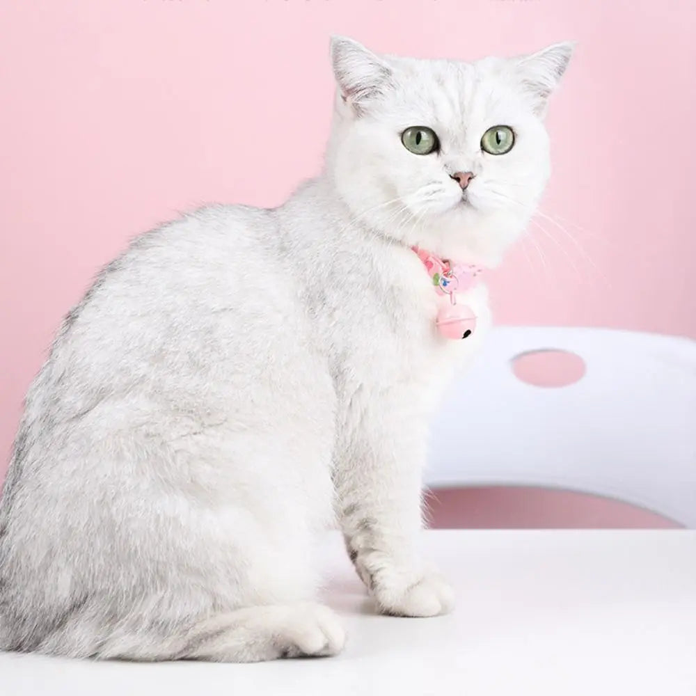 Adjustable Cartoon Cat Collar Cute Buckle Pet Accessory
