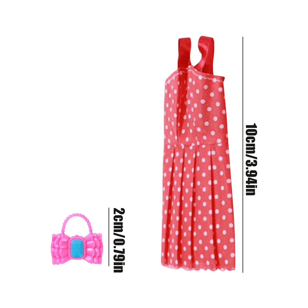 32-Piece Doll Clothes & Accessories Set – Dresses, Shoes & More