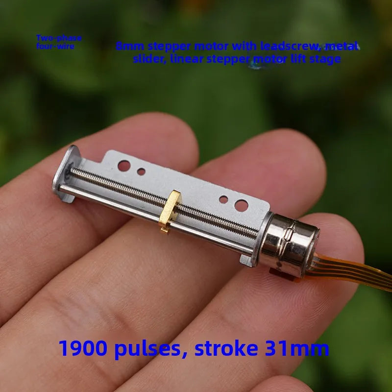 8mm Micro Linear Stepper Motor 5V 2-Phase 4-Wire Screw Actuator