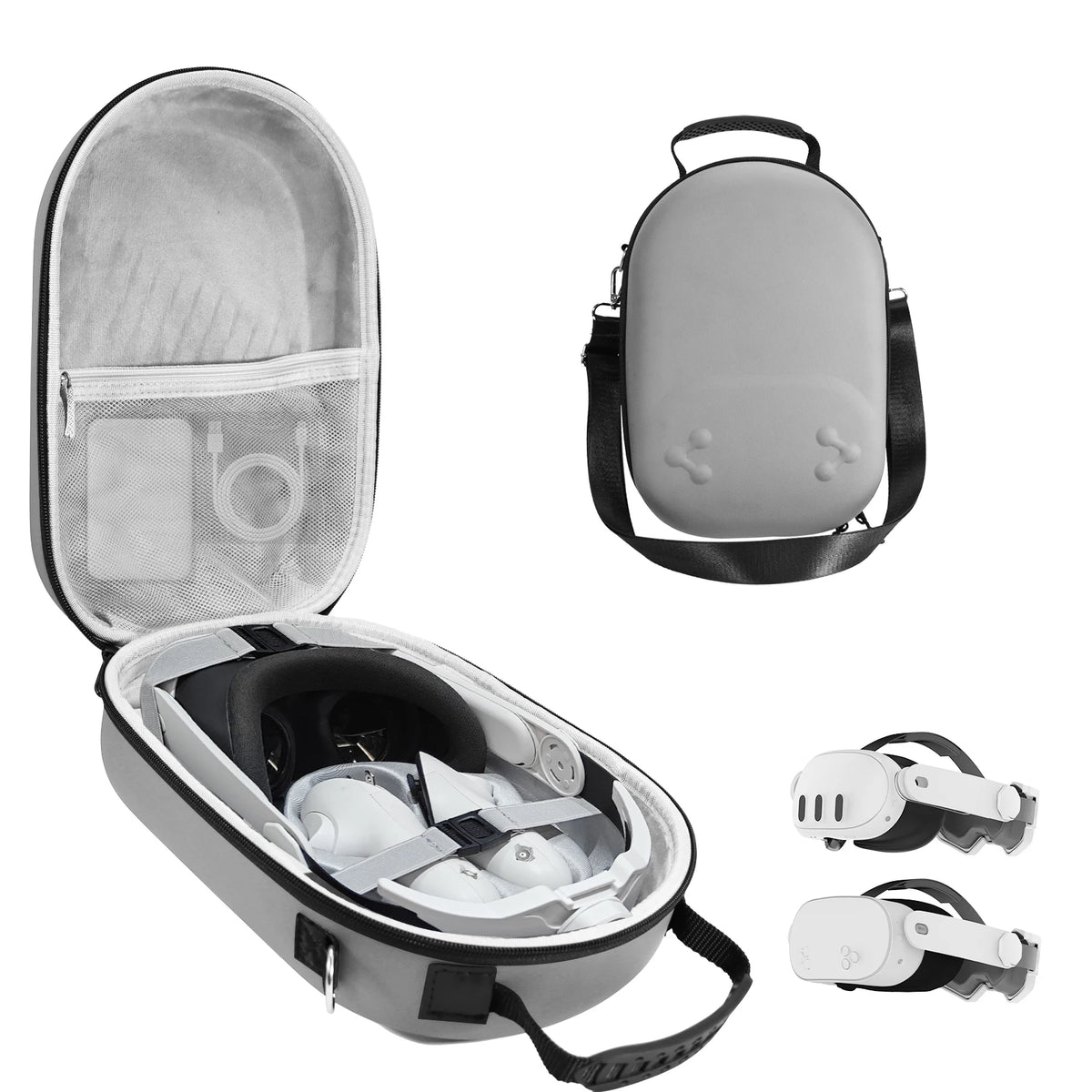 Hard Carrying Case for Meta Quest 3 & 3S VR Headset – EVA