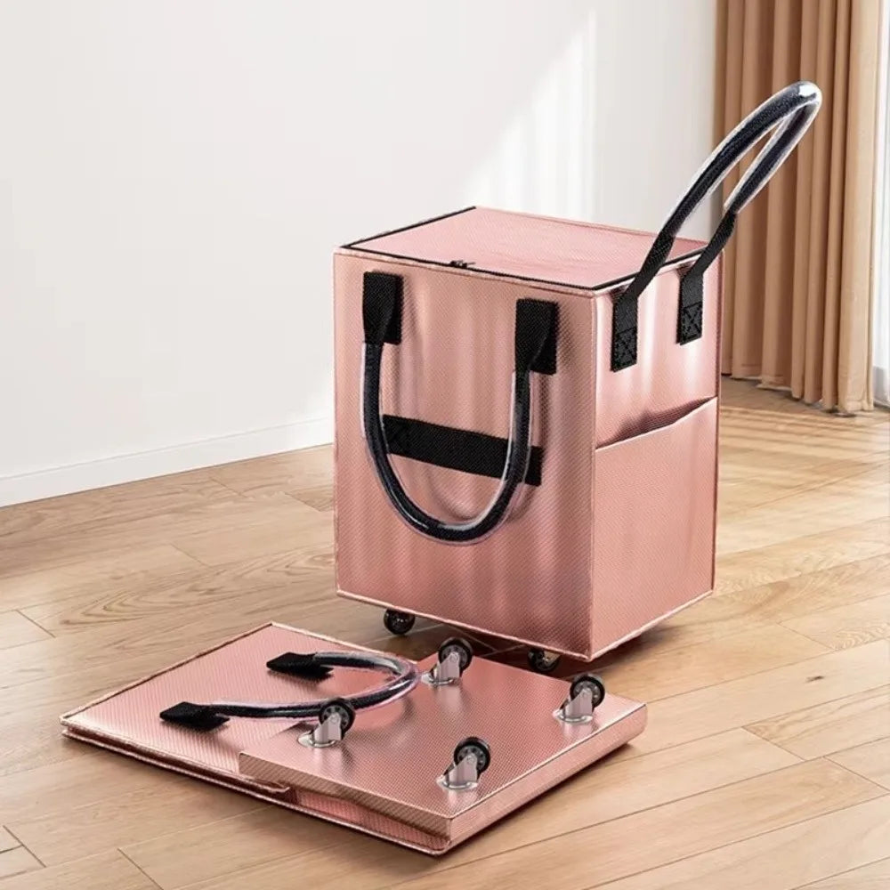 Foldable Reusable Shopping Bag on Wheels – Waterproof, Large