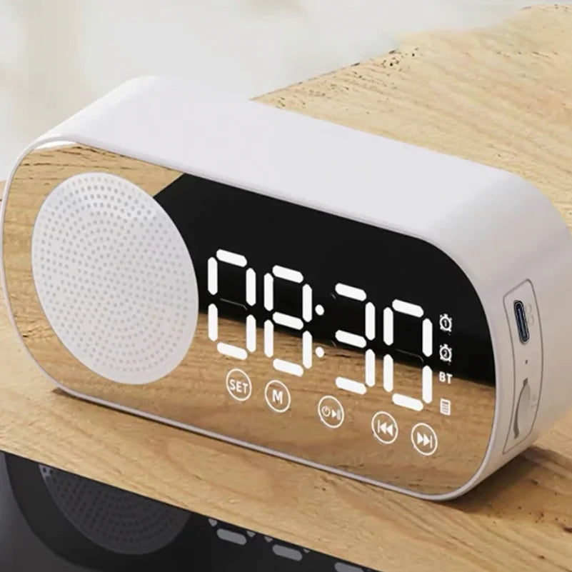 VIBE Wireless Bluetooth Speaker Smart Alarm Clock Subwoofer