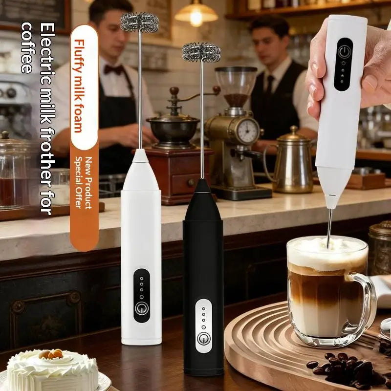 VIBE Handheld Electric Milk Frother & Coffee Whisk Mixer