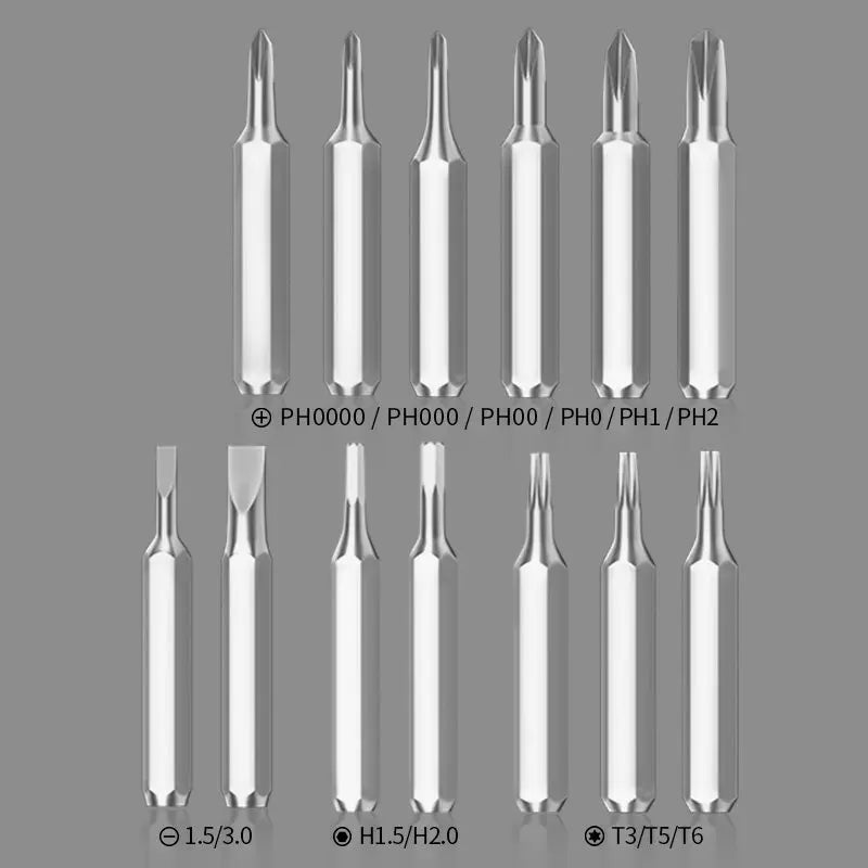 VIBE 4mm Precision Screwdriver Set – Hex Torx Phillips Bits