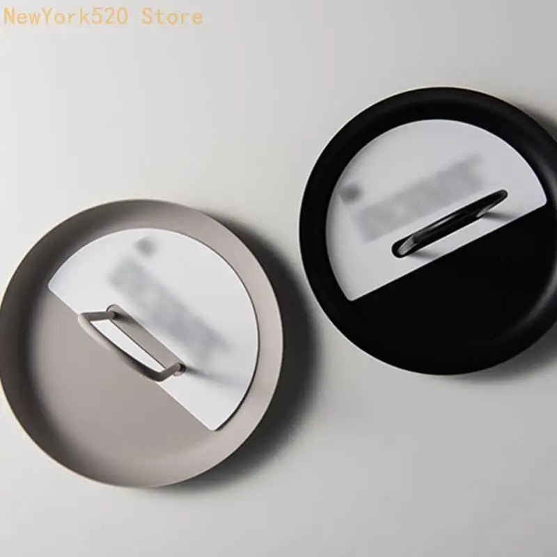 Nordic Round Jewelry Tray with Handle – Desktop Organizer