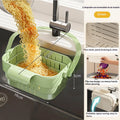 Foldable Sink Strainer Basket – Hanging Faucet Colander Filter
