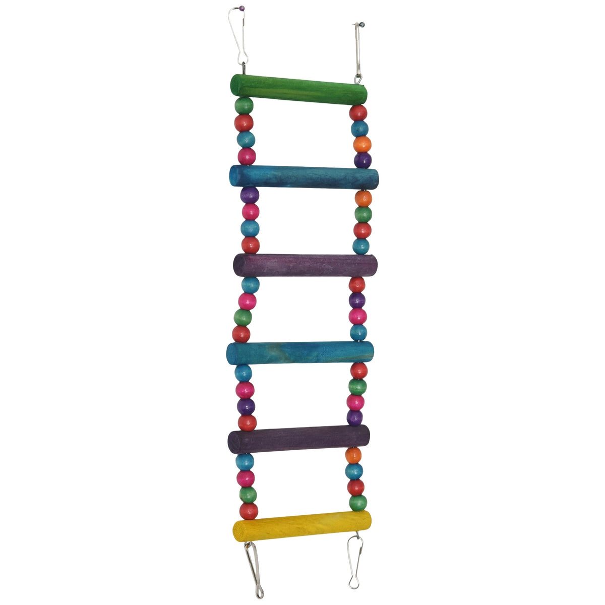 6-Pack Bird Swing Hammock & Climbing Ladder Set for Parrots