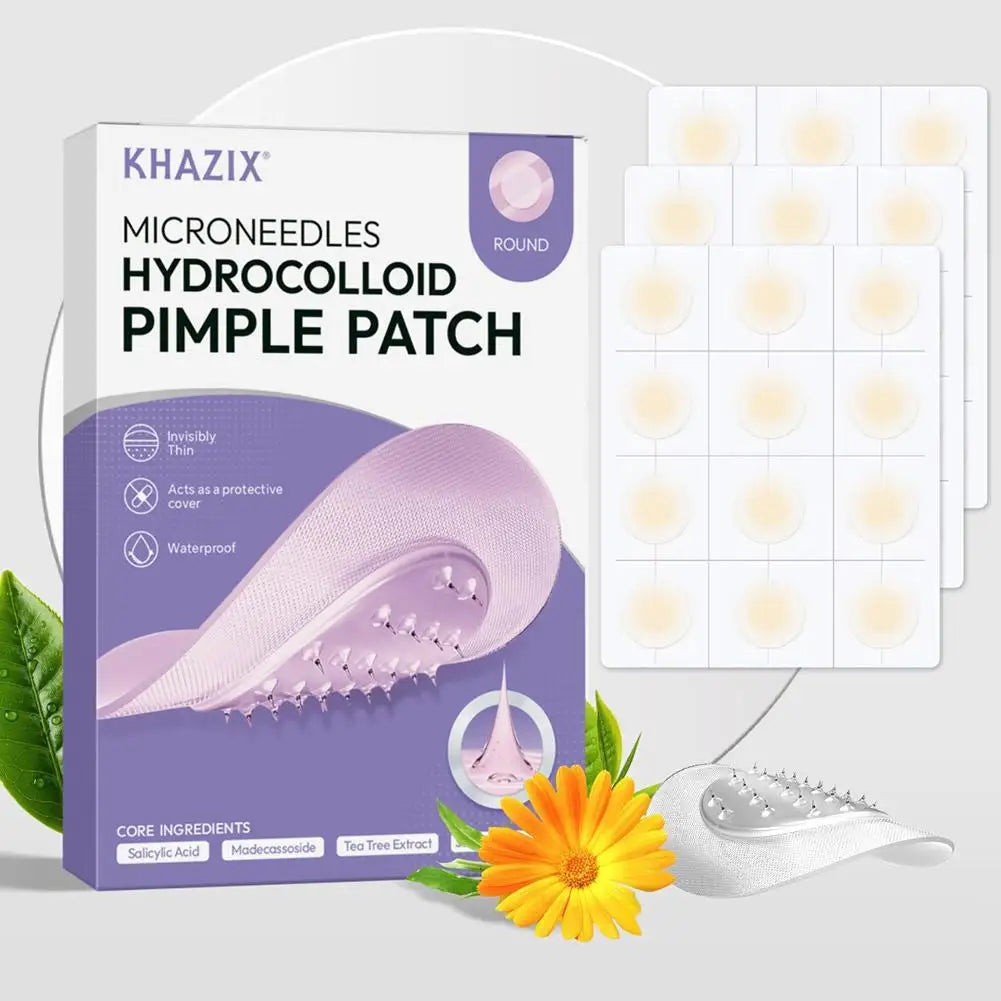 Hydrocolloid Acne Patches Invisible Microneedle Blemish Stickers 24pc