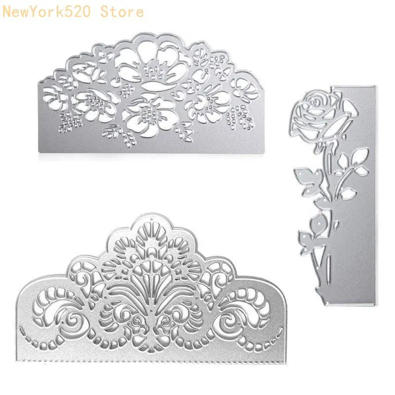 3-Piece Invitation Metal Cutting Dies Stencil Set – Scrapbooking