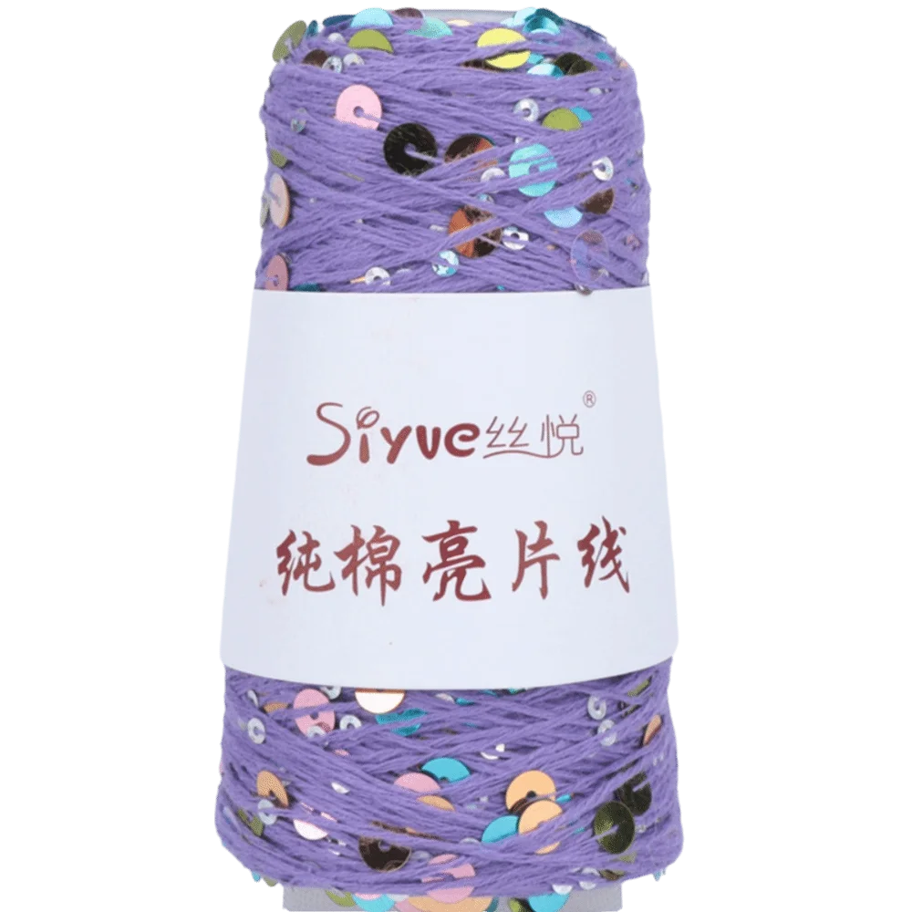 Sequin Glitter Hand Knitting Yarn – Polyester Bead Craft Thread