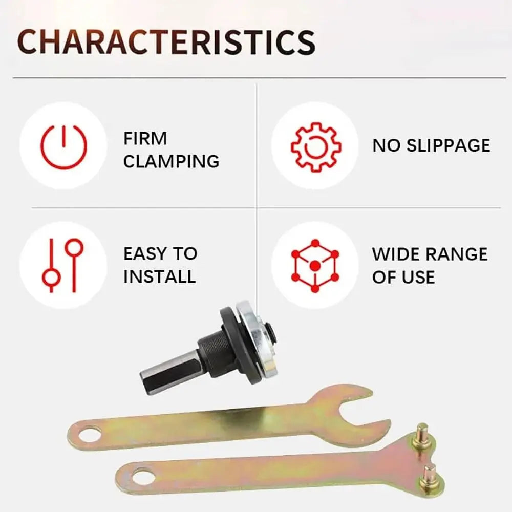 Electric Drill to Angle Grinder Conversion Kit + Wrench