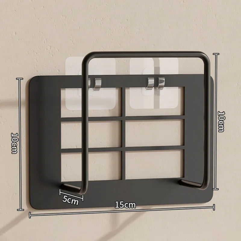 Wall Mount Router Stand Rack – No Drill Wi-Fi Cable Organizer