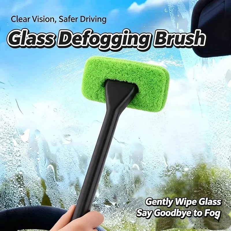 Car Windshield Cleaning Brush – Long Handle Window Wiper Kit