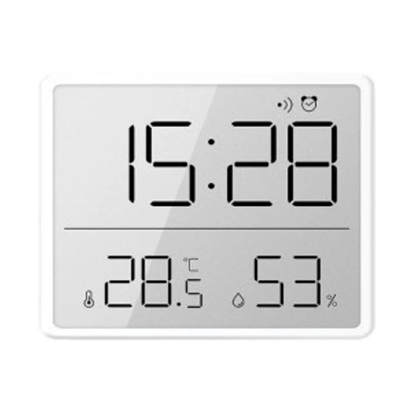 Ultra Thin LCD Alarm Clock – Temp, Humidity & Date Display