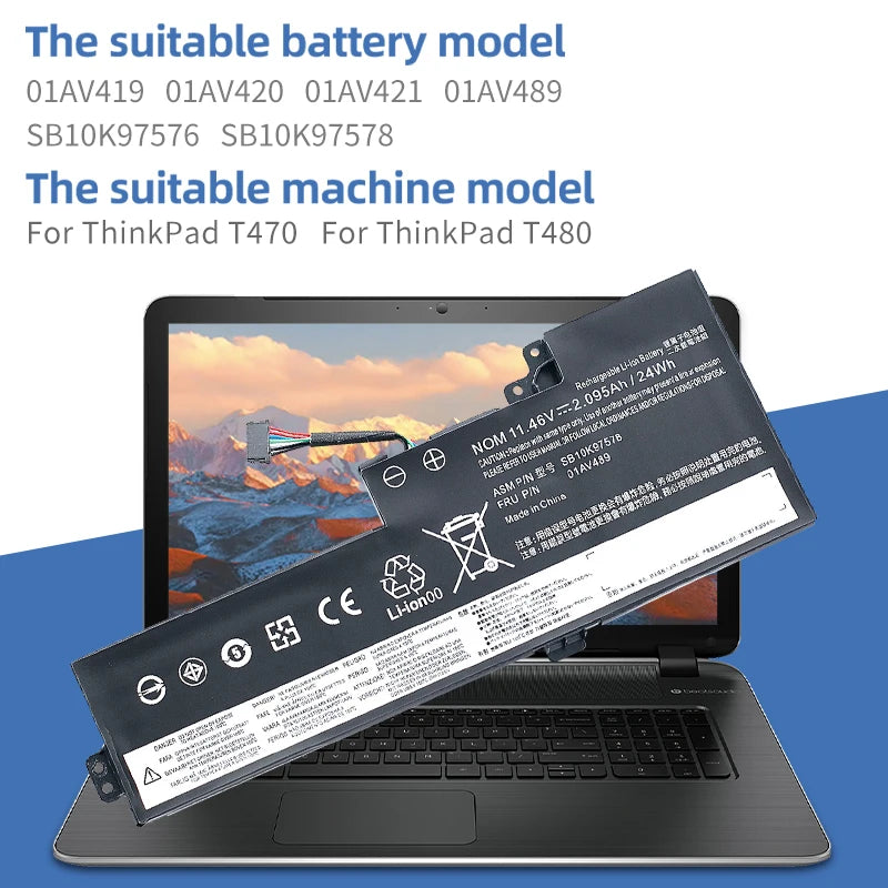SUOZHAN 01AV489 Battery for Lenovo ThinkPad T470 T480 A475 A485
