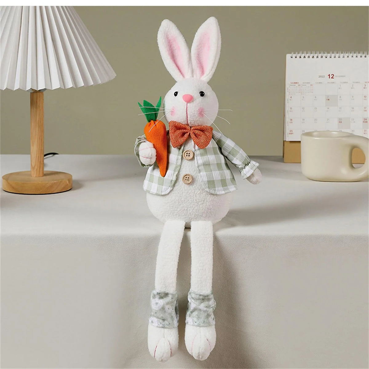 Easter Bunny Plush Figurine – Spring Home & Garden Décor