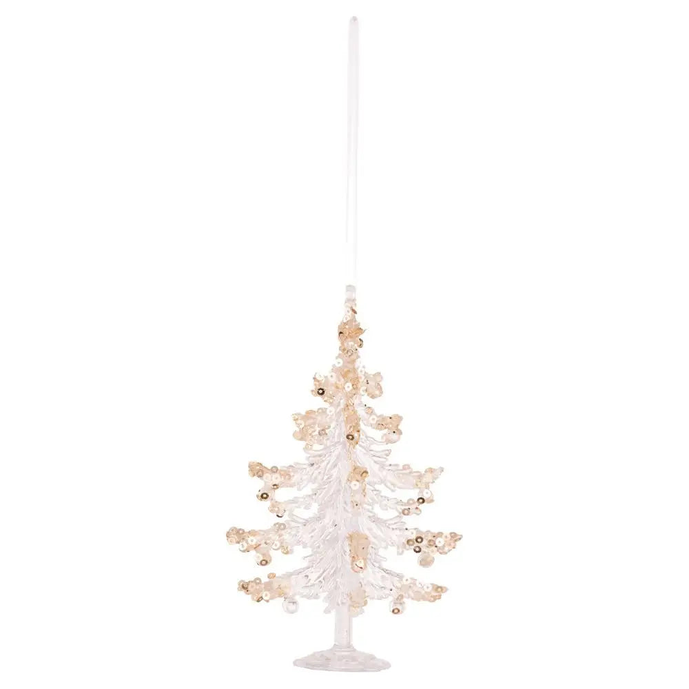 Acrylic Crystal Snowflake Christmas Tree Hanging Ornaments