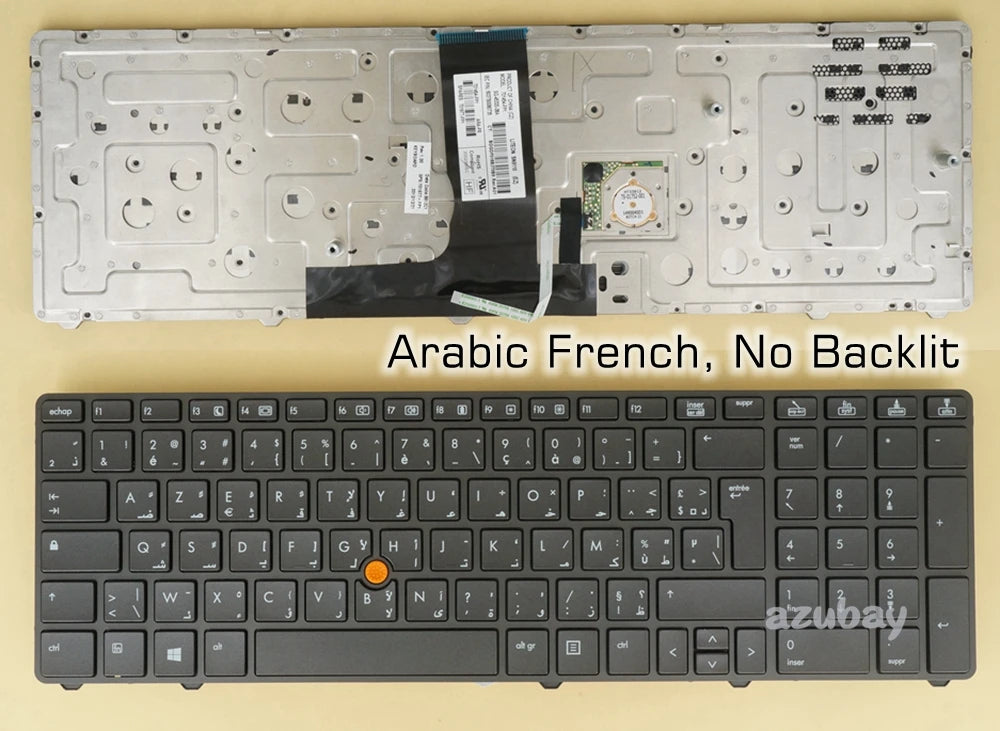 Backlit Keyboard HP EliteBook 8760w 8770w – LA Arabic French
